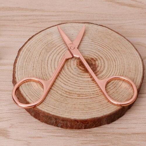 Y1UF Stainless Steel Makeup Eyebrow Hair Eyelash Remover Trimmer Scissors Cutter