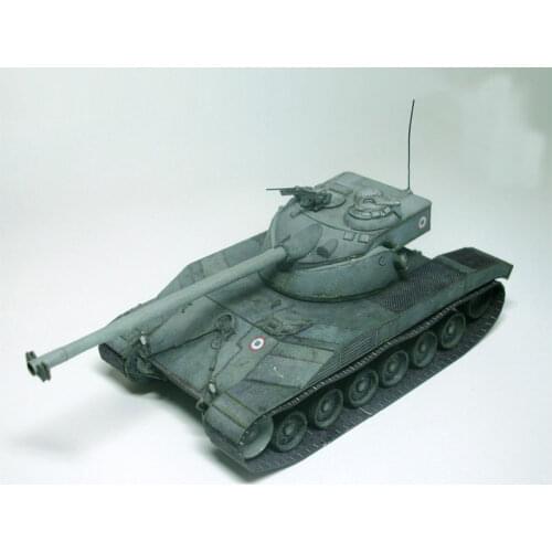 1:35 French Chadillen 25t Medium Tank Emulational DIY 3D Paper Card Model Building Sets Educational ToyMilitary Model Toys