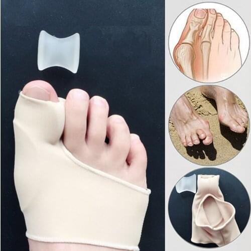 1Pair S/M/L Bunion Corrector Gel Pad Stretch Nylon Hallux Valgus Protector Guard Toe Foot Care Tools