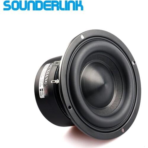 1 PC subwoofer woofer bass raw speaker low frequency driver 4 Ohm 8Ohm 4inch 50W Large Rubber Aluminum Composite Basin