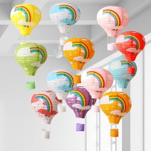1PC 12''30cm Wedding Birthday Decoration Paper Lantern Hot Air Balloon Christmas Party Decor Childrens Bedroom Hanging Lanterns