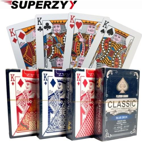 10 Color PVC Playing Cards Waterproof Playing Cards Plastic Poker Cards Poker Deck White Gold Poker Cards Gift cards