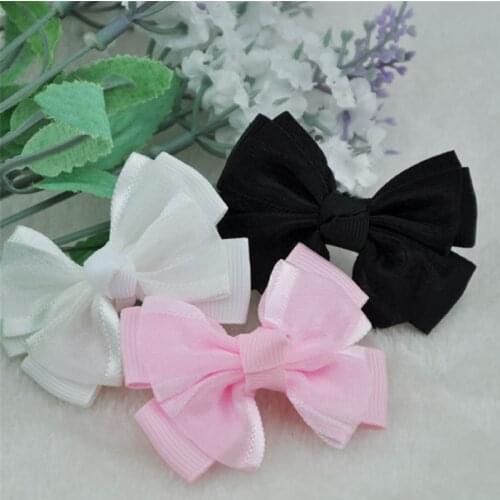 10pcs U pick Grosgrain /Stain Ribbon Bows DIY Appliques Wedding Craft Gift B066