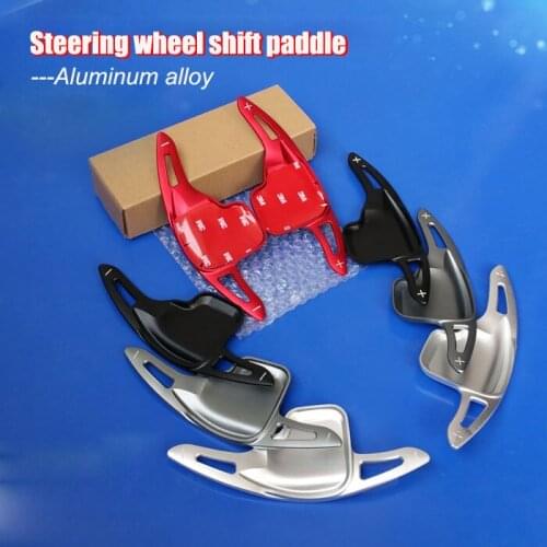 2pcs Aluminum Steering Wheel Shift Paddle Shifter Extension For BMW X1 14-16 X4 13-16 Z4 12-13 535LI 2014