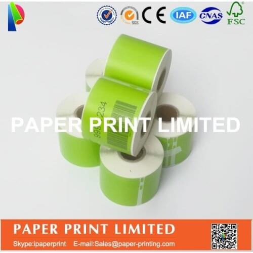 30 x Rolls Dymo Compatible Labels 99014 Green colors also supply Orange or pink or Green custom colors
