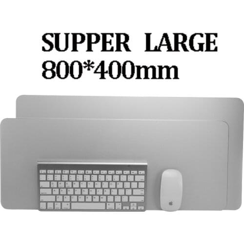 800*400mm Mouse Pad Super Big Large Mat Hard Smooth Thin Waterproof Metal Aluminum Mouse Pad for Game Console Desktop Laptop