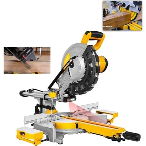 Bench Cutting Machine / 10 Inch Electric Wood, Aluminum, Plastic Multifunctional Cutting Machine / 45 Degree Miter Table Saw