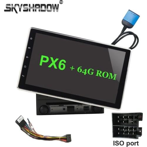 Wireless Carplay PX6 Adjustable DSP IPS Android 10.0 128G+ 4G LTE Car DVD Player GPS Radio Wifi Bluetooth 5.0 2Din For Universal