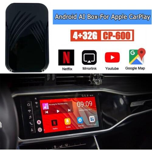 Car Multimedia Player AI Box Android TV Module Universal For Original Apple CarPlay Mirror Link Youtube Netflix Google Play
