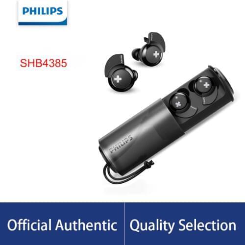Philips Wireless Headset SHB4385 with Bluetooth 4.1 Lithium polymer Volume Control for Iphone X Galaxy Note 8 Official Test