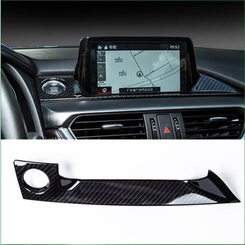 For Mazda 6 Mazda6 M6 Atenza 2017 Car Front Central Console Panel Navi Navigation Position Frame Cover Trim Car-styling LHD