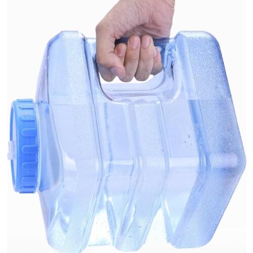 5/7.5L Portable Water Tank Container Food Grade PC Ergonomically Water Bucket Container For Camping Hiking Travel Accessories
