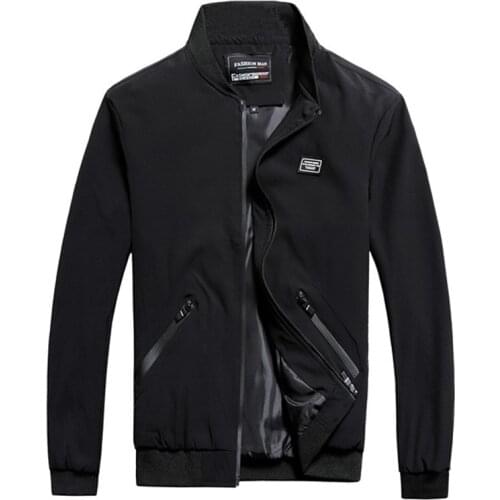 Mens Jackets Spring Autumn Casual Coats Bomber Jacket Slim Fashion Male Outwear Mens Brand Clothing 8XL