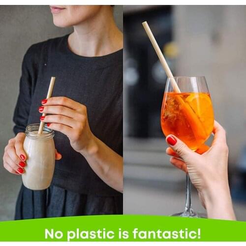 Reusable Eco-Friendly Biodegradable Drinking Straws Party Bar Kitchen Tools 100pcs/set 100% Natural Wheat Straw Bar Accessories