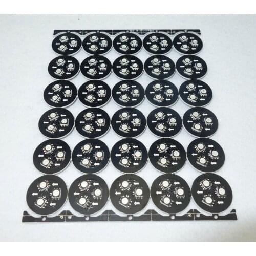DC12V WS2818 5050 SMD addressable pixel PCBA,3pcs 5050 SMD LED;0.96W;26mm diamter;0.72W;black PCB