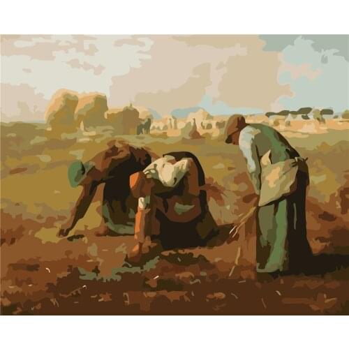 Bovine Love 40x50cm Butterfly Leaf House Diy Painting By Numbers Landscape Acrylic Paints Canvas Drawing Handpainted Kits