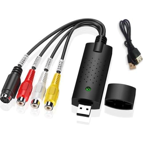 Single Channel USB 2.0 Audio Video Capture Card Adapter Converter for Windows