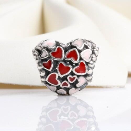 Authentic 925 Sterling Silver Beads New Heart-shaped Sprout Love Beads Fit Original Pandora Bracelet For Women Diy Jewelry
