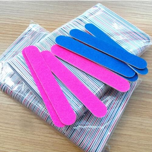 5 Pcs Professional Nail Files Sandpaper Buffers Slim Crescent Grit Artificial Nail Tips Tools disposable cuticle remover callus