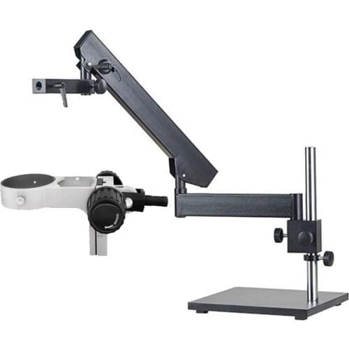 Stereo Microscope Stand Articulating Arm Pillar Clamp universal Focusing Rack for Binocular Trinocular eyepieces microscopio