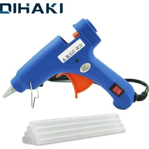 Industrial Mini Hot Melt Glue Gun High Temp Heater Melt Hot Glue Gun with 7MM Glue Sticks 100-240V DIY Electric Heat Repair Tool