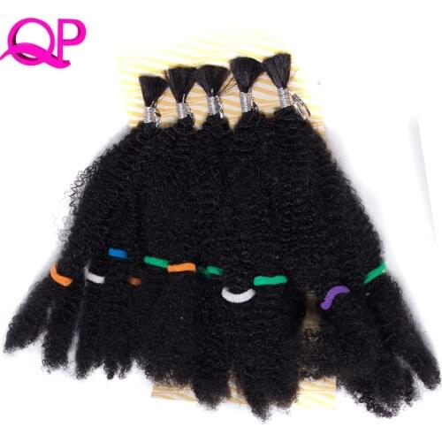 Qp Hair one pcs Synthetic Afro Kinky Twist Hair Crochet Braids Marley Hair High Temperature Fiber Crochet Braiding Hair