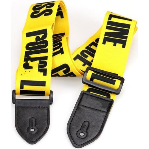 Polyester Guitar Strap Adjustable Belt with PU Leather Ends for Acoustic Folk Electric Guitar Bass Musical Instrument Parts