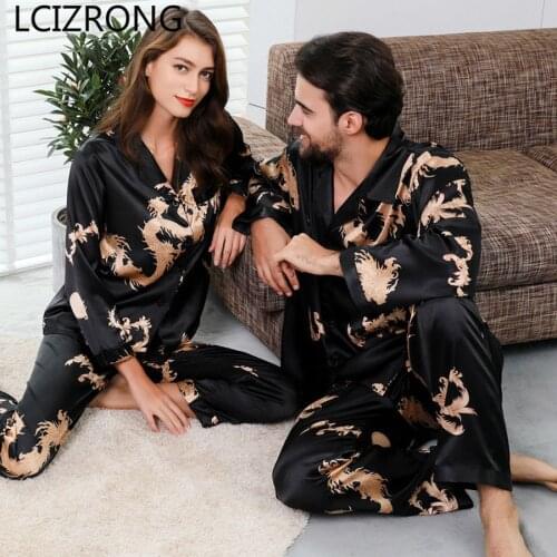Loose Designer Men/Women Silk Satin Couple Pajamas Sets Sleepwear Sets Unisex Male Soft Oversized Luxury Nightgown Home Clothing