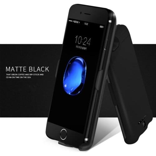 5.5 inch 10000mAh Back Clip Battery Charger Power Bank For iPhone 6s 6plus 7 7 plus Mobile Phone Holder Function Power 4.7 inch