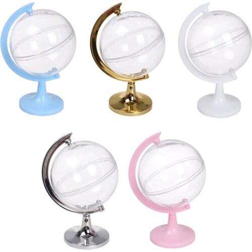 12pcs Plastic Globe Shape Candy Boxes Creative Chocolate Ball Sweet Packaging Wedding Party Christmas Halloween Gift Favor