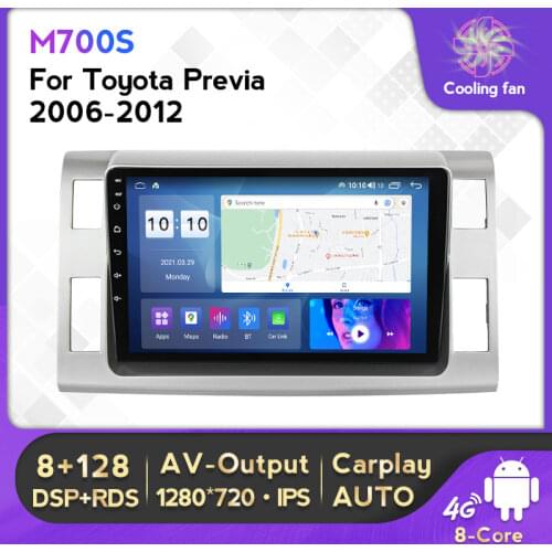 2 Din car radio Fascia 9 inch For 2006 Toyota previa/ Estima / Tarago / Canarado Multimedia Video Player DSP IPS Carplay SWC
