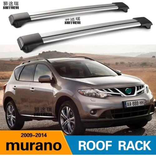 2Pcs Roof bars For NISSAN murano 2009-2014 Aluminum Alloy Side Bars Cross Rails Roof Rack Luggage