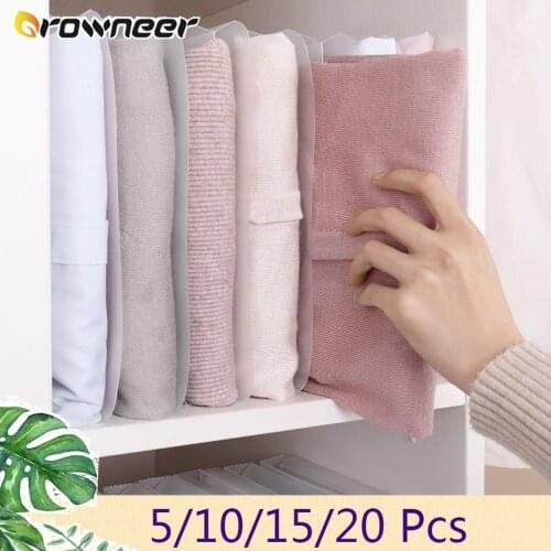 5/10/15/20 Pcs Lazy Clothes Folding Board Pp Transparent Shirt Pants Storage Strong Toughness Prevent Wrinkles Organization