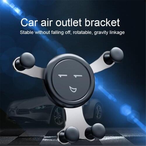 Car Phone Holder Gravity Air Vent Mount Cell Smartphone Holder For iPhone XR Samsung Huawei In Car Mobile Phone Holder Stand GPS