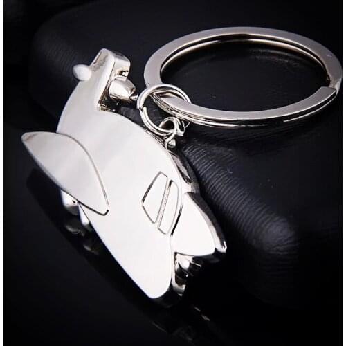 FREE SHIPPING BY DHL 100pcs/lot New Fashion Flat Metal Plane Keychains Zinc Alloy Airplane Keyrings for Gifts