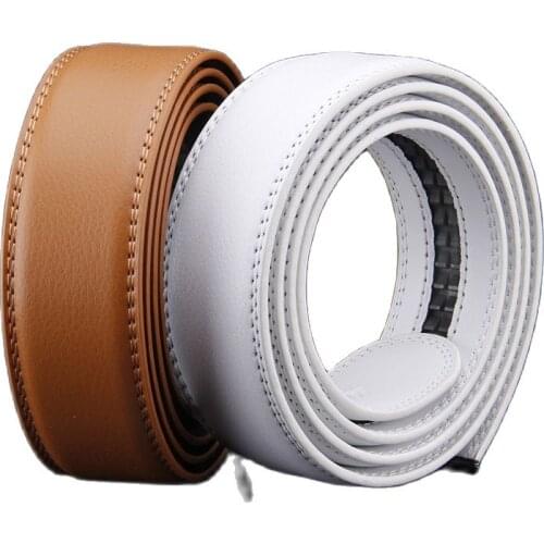 Customize Logo Red Two-layer cowhide Belt split leather Belt Belt Automatic Buckle Belt