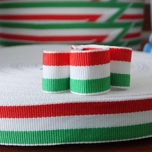 10M Red Black White Navy Blue Green Plain Webbing Strap10mm-40mm Width Bow Tape Ribbon Gift Wrapping Decoration DIY Medals Strap