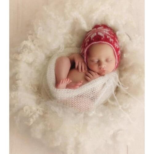 Summer Baby Blanket Baby Photography Props Blanket Wraps Baby Mohair Crochet Knit Wrap Cloth Photography Props