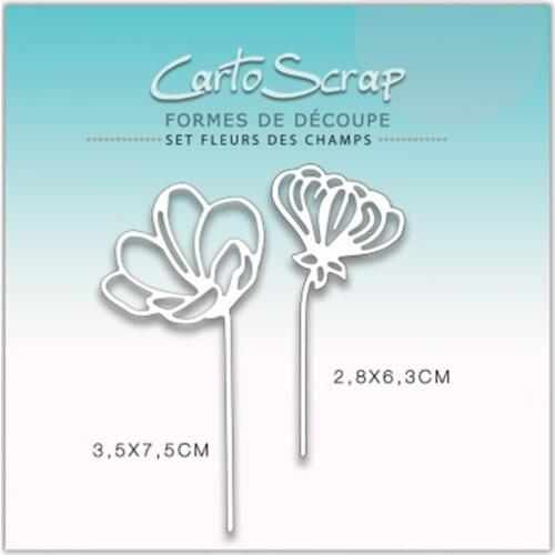 CH 2021 New Arrival Fleurs-des-champs Metal Cutting Die 3D DIY Scrapbooking Carbon Sharp Craft Die Photo Invitation Card