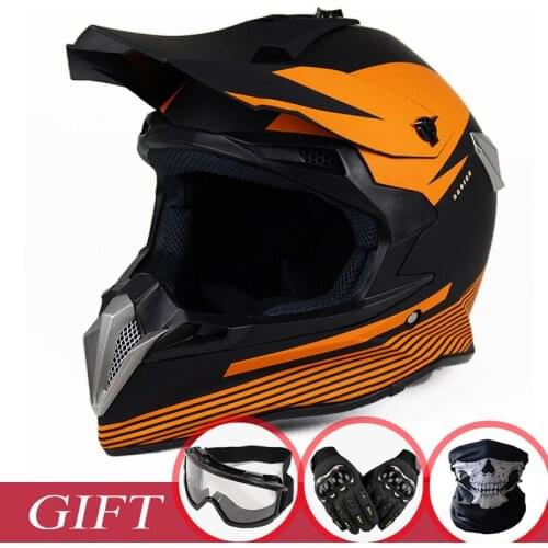 WLT Motorcycle ATV Dirt bike Helmet Motocross MTB DH Downhill Motorbike Motocross Helmets Motor Goggles Moto Mask Gift