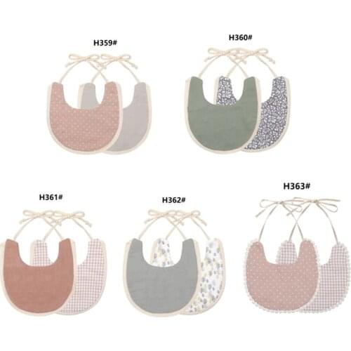 Infant Baby Bib Kids Toddler Feeding Double-side Cotton Burp Cloths Saliva Towel