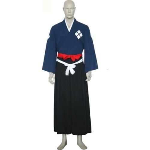 Newest High Quality Samurai Champloo Jin Kimono Cosplay Costume Custom