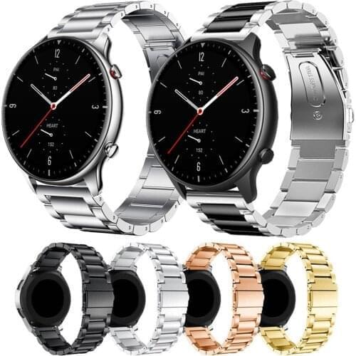 Strap For Xiaomi Amazfit GTR 2 GTR2 Metal band Bracelet for For Huami Amazfit Stratos 3 Smart watch Wrist straps Watchband