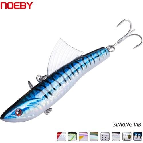 NOEBY Sinking Rattling and VIB Fishing Lure 9cm 30g Sea Fishing Bait with Japanese Treble Hooks NBL9449