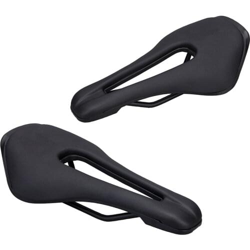 2019 New Bicycle Saddle Mountain Road Saddle Seats Hollow Design Soft PU Leather Cycling Seat Parts Black White