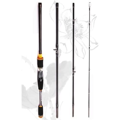 Spinning Rod 4 Sections Ultralight Fishing Pole Carbon Casting Lure Fishing Rods Big Bait M Power Lure Rod 3M 2.7M 2.4M 2.1M