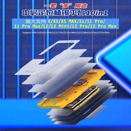 Middle Frame Welding Platform for iPhone BGA Reballing Stencil Platform SM RF Logic Board Planting Tin Rework Fixture Stencil