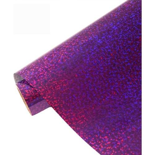 Heat transfer vinyl sheet Holographic iron On transfer for garment vinyl HTV heat press easy to cut weed Decor film Purple shine