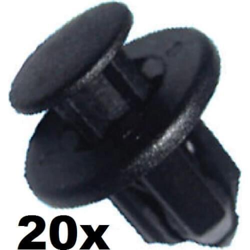 20x Bumper & Sill Trim Clips- 12mm Hole- Fits For some Honda, Nissan, Mazda 1 order