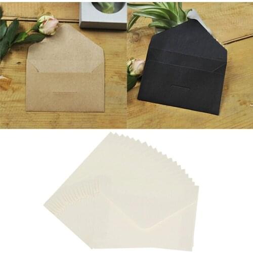 20 A Pack Of Retro Creative Postcard Envelope Holiday Card Storage Bag Kraft Paper Envelope